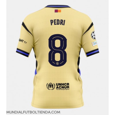 Camiseta Barcelona Pedri Gonzalez #8 Segunda Equipación Replica 2025-26 mangas cortas Camiseta Barcelona Pedri Gonzalez #8 Segunda Equipación Replica 2025-26 mangas cortas